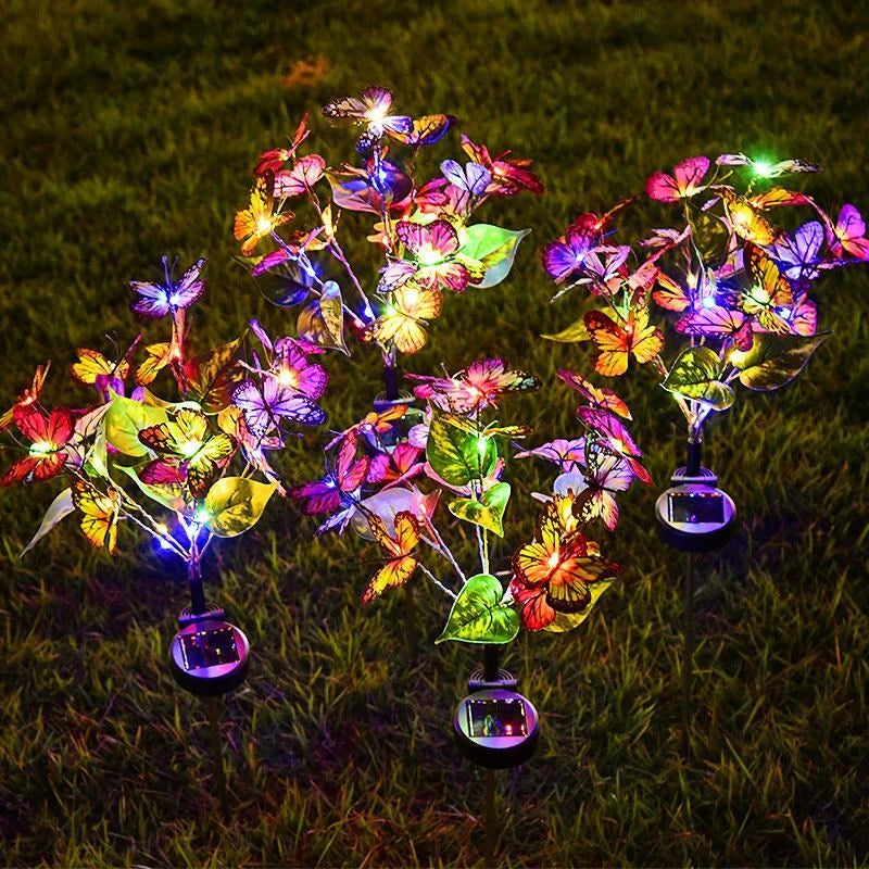Solar Schmetterlings-Gartenleuchten – Wasserdichte Deko-Lichter für Garten, Rasen, Terrasse & Feste Kaufschwan®