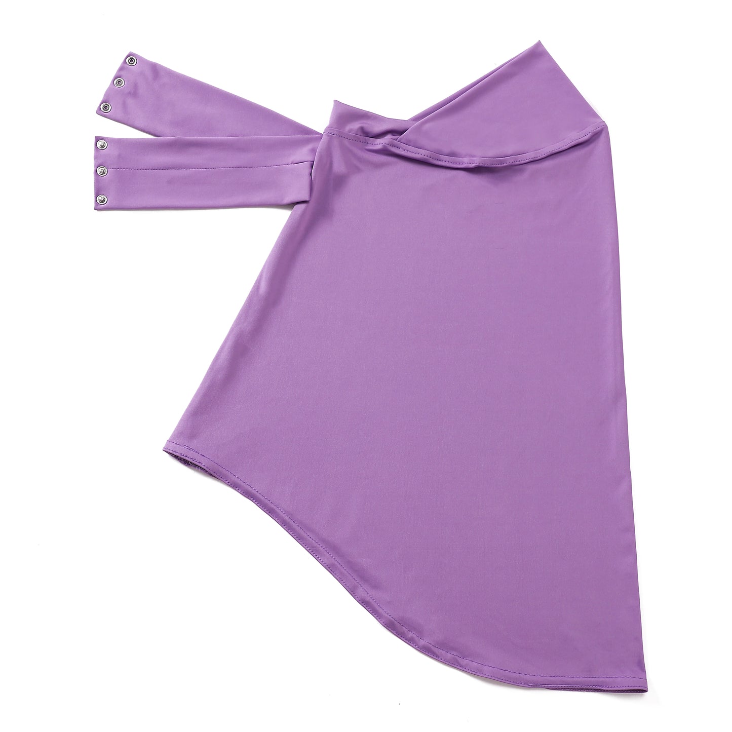 Schnellverschluss Hijab – Premium Jersey Schal mit Bändern & Knöpfen | Vollbedeckende Unterhaube Turban für Muslimische Frauen Kaufschwan® Lila