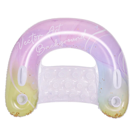 Sommer U-förmige Aufblasbare Wasserhängematte – Schwimmende Poolliege & Luftmatratze für Strand und Pool Kaufschwan® Rosa