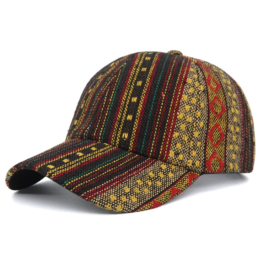 Bohemia Print Baseballkappe | Damen & Herren Boho Stil Sonnenhut | Baumwolle Verstellbar Snapback Outdoor Cap Kaufschwan® 2