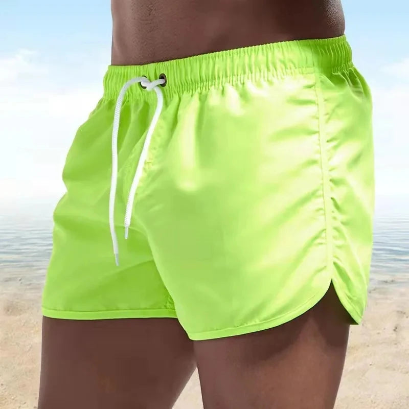 Herren Badeshorts mit Niedriger Taille – Surf Shorts & Boardshorts mit Tasche | Modische und Bequeme Badehose für Sommer & Strand