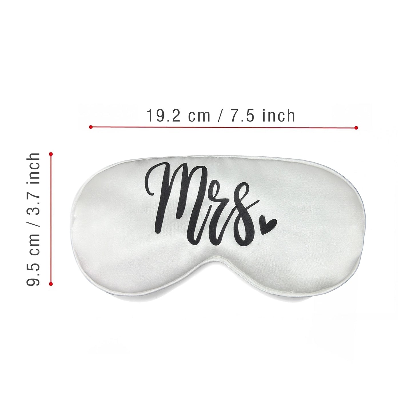 Mr & Mrs Seidige Schlafmasken-Set | Verstellbares Elastisches Band | Bequeme Augenabdeckungen für Paare, Hochzeit & Jubiläum Kaufschwan®