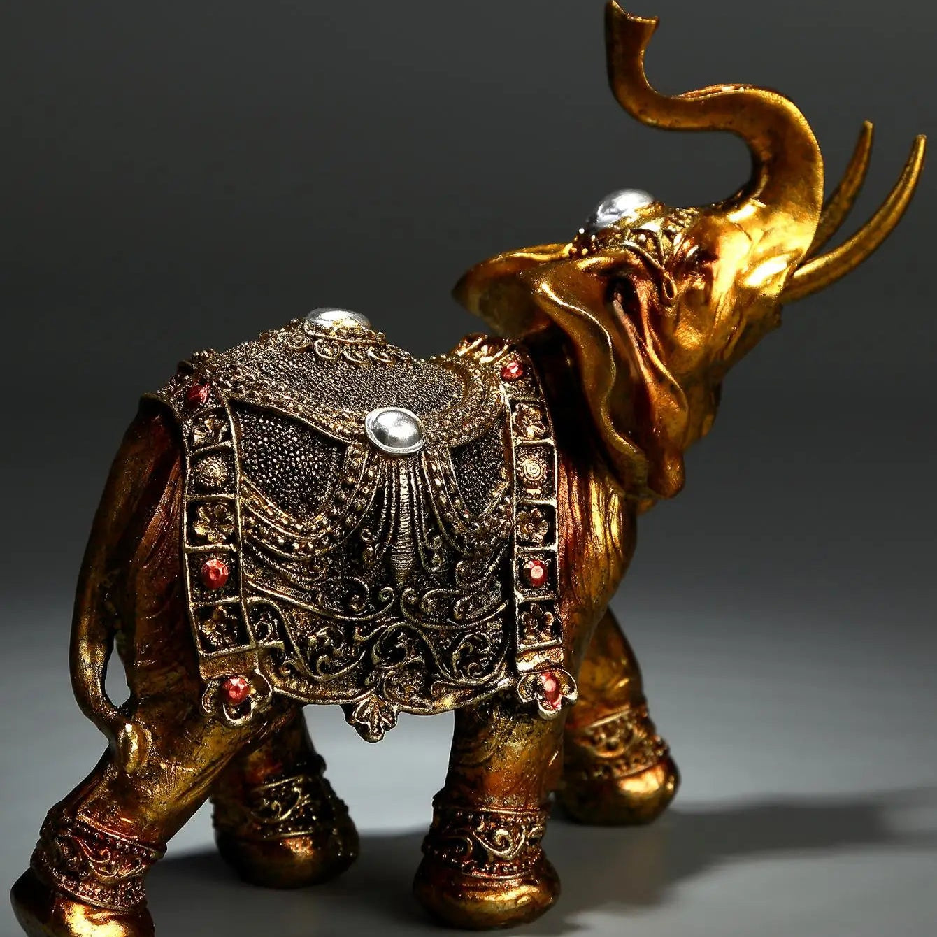 Elefanten Resin Dekoration – Handgefertigte 3D Skulptur als Hochzeitsgeschenk und Wohnaccessoire für Regal und Wohnzimmer