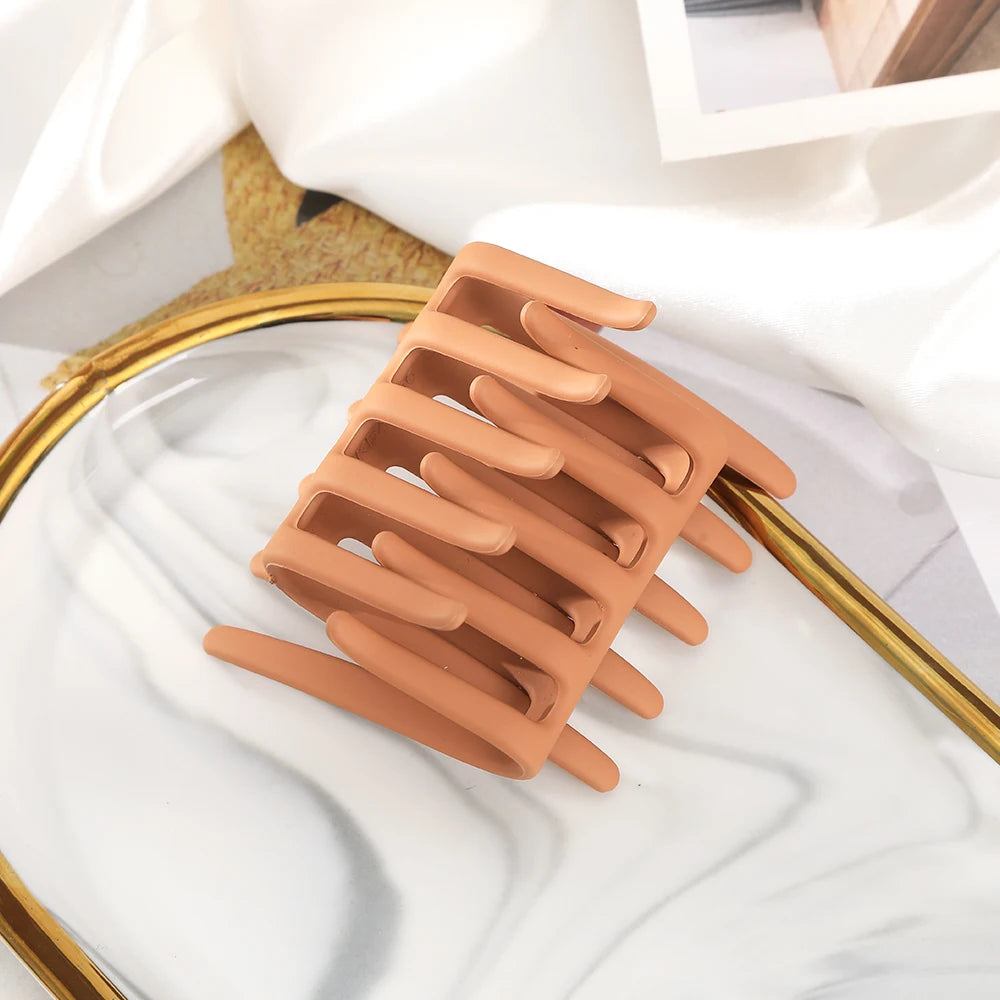 Doppelseitiger Frosted Haarkamm – Rutschfeste Zahnkamm-Haarklammer in Schwarz für Damen Kaufschwan® Abbildung 17