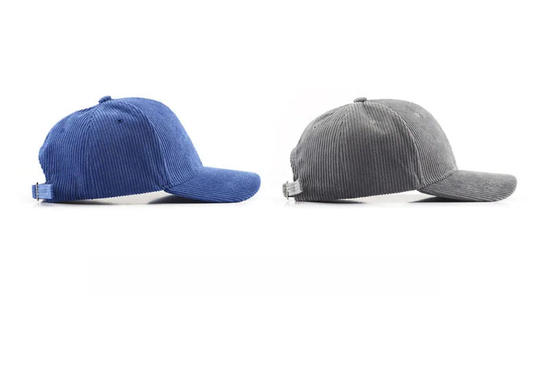 Corduroy Baseballkappe | Damen & Herren Baumwolle Einfarbige Sonnenkappe | Herbst Warm Hip Hop Snapback Anglerhut Kaufschwan®