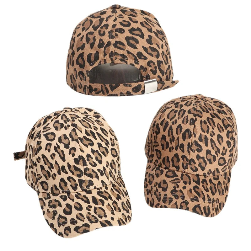 Leopard Print Baumwoll Baseballkappe | Herren & Damen Snapback Hip Hop Hat | Frühling & Sommer Sonnenhut | Verstellbare Peaked Cap Kaufschwan®