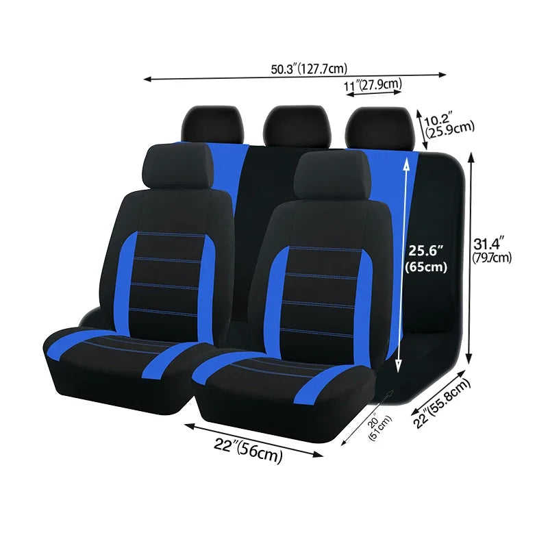 Universelle Autositzbezüge Komplettset – Passend für die meisten Autos, Offroad-Fahrzeuge & Vans Kaufschwan®