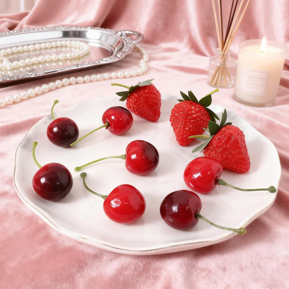 Künstliche Erdbeeren – Plastik Simulationsfrüchte (10 / 30 Stück) für Party-, Hochzeits- & Wohndekoration Kaufschwan®