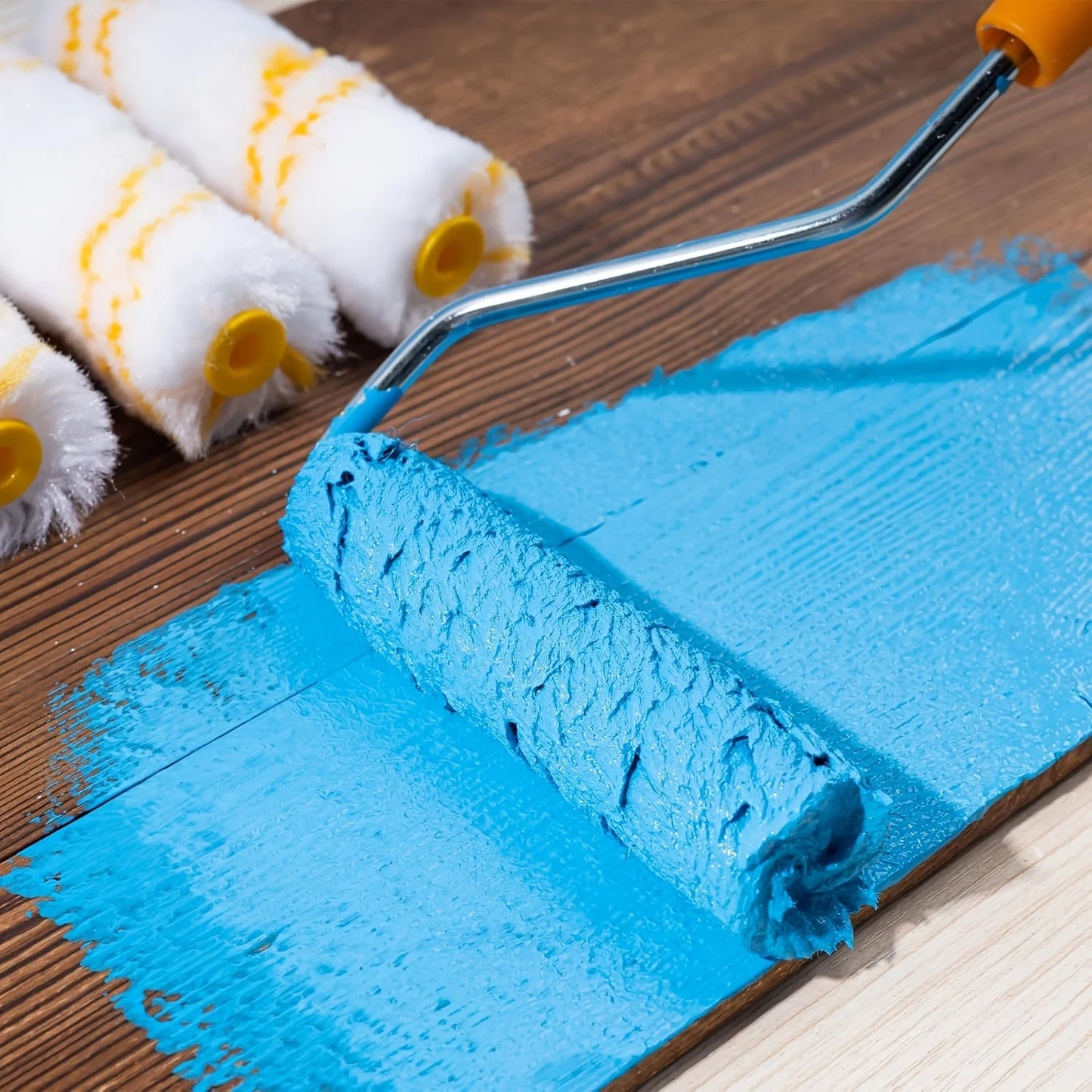 Farbroller Bürsten Set mit Dichter Borste – Latex Malerwerkzeug für Hausflächen Kaufschwan®