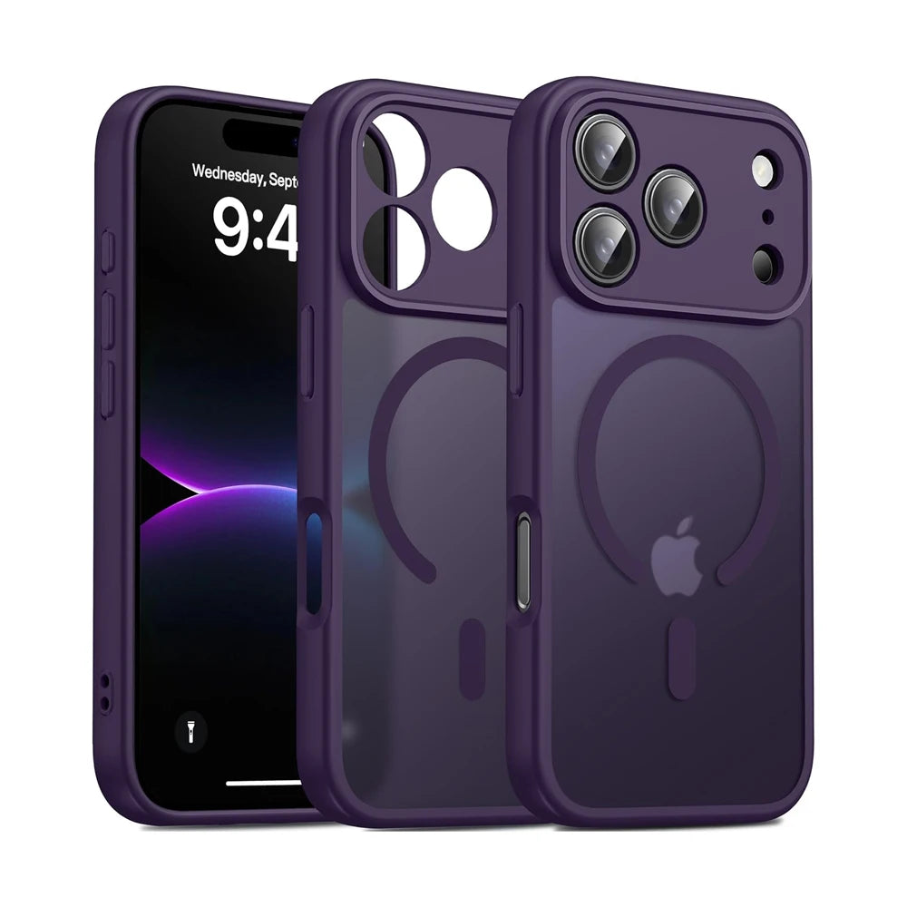 Hochwertige Fingerabdruckhemmende Matte MagSafe-Hülle für iPhone 18 Pro & iPhone 18 Pro Max – Durchscheinende Magnethülle zum Laden Kaufschwan®