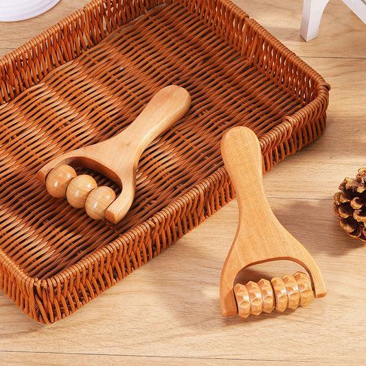 Holzroller-Massager | Universal-Handmassagegerät für Nacken, Schulter, Bein & Fuß Kaufschwan®