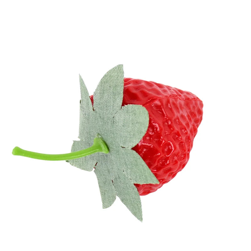 20 Stück Künstliche Erdbeeren – Plastik Simulationsfrüchte für Küche, Tisch, Weihnachten & Party Dekoration Kaufschwan®