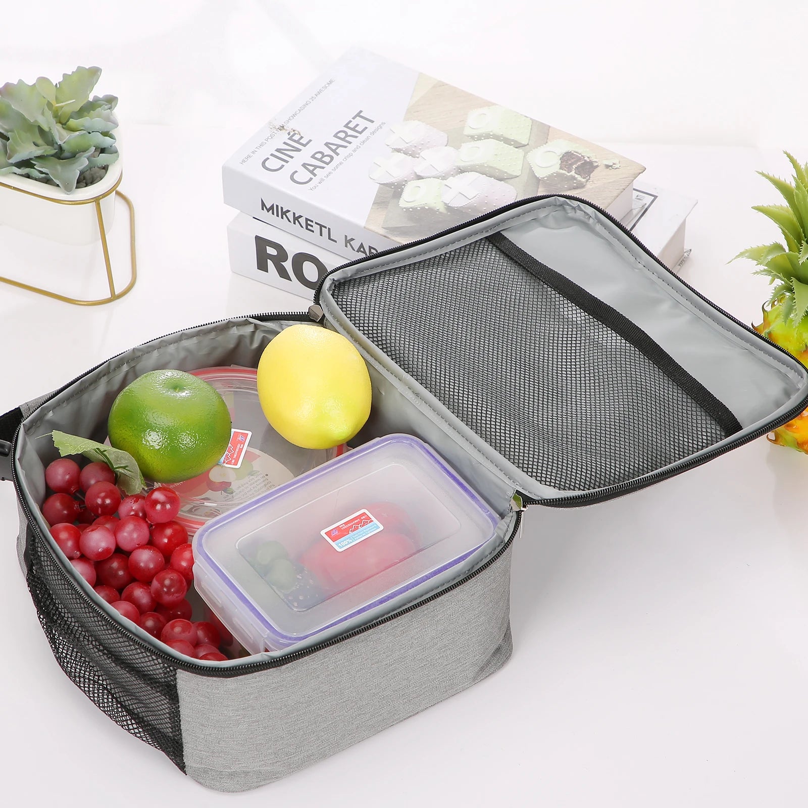 Tragbare Isolierte Lunchbox Tasche mit Großem Fassungsvermögen – Wiederverwendbare Kühltasche für Damen & Herren | Wasserdichtes Oxford-Gewebe Kaufschwan®
