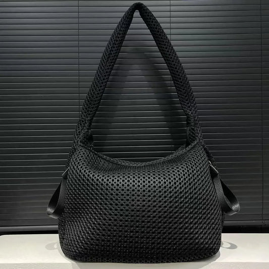 Damen Modische Mesh Nylon Umhängetasche – Leichte Schultertasche mit Großer Kapazität & Trendigem Nahtdesign Kaufschwan®