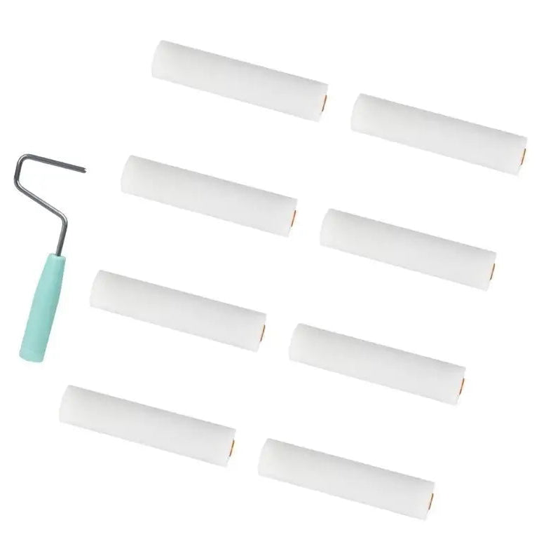 Schaumstoff Farbroller Set für Innenwand Malerarbeiten Kaufschwan®