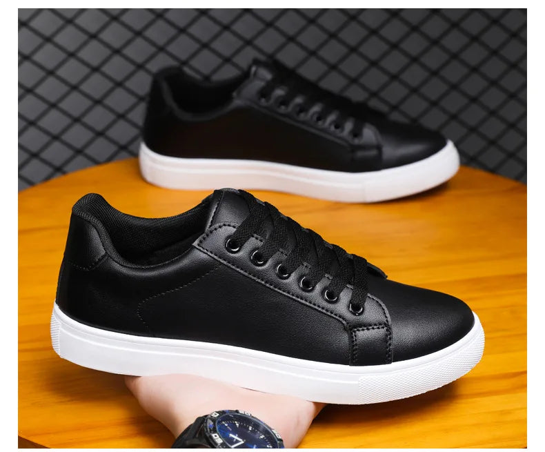 Herren Business Casual Mokassins – Weiche Bequeme Sneaker | Schwarze & Weiße Schuhe für Büro & Freizeit Kaufschwan®