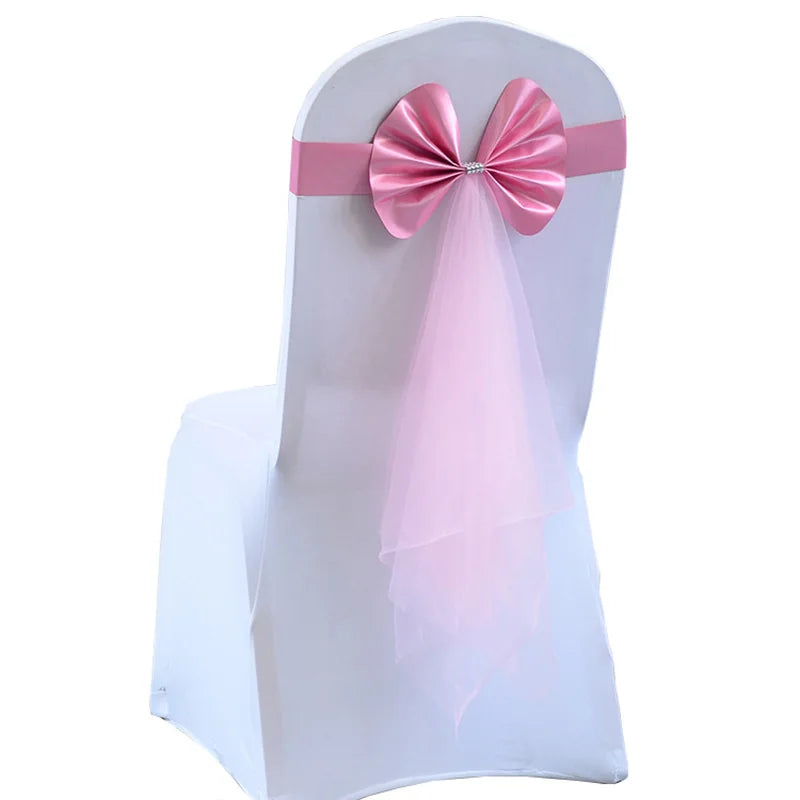 Stuhlschleifen mit Satinband – Elegante Hochzeits- & Event Dekoration Kaufschwan®