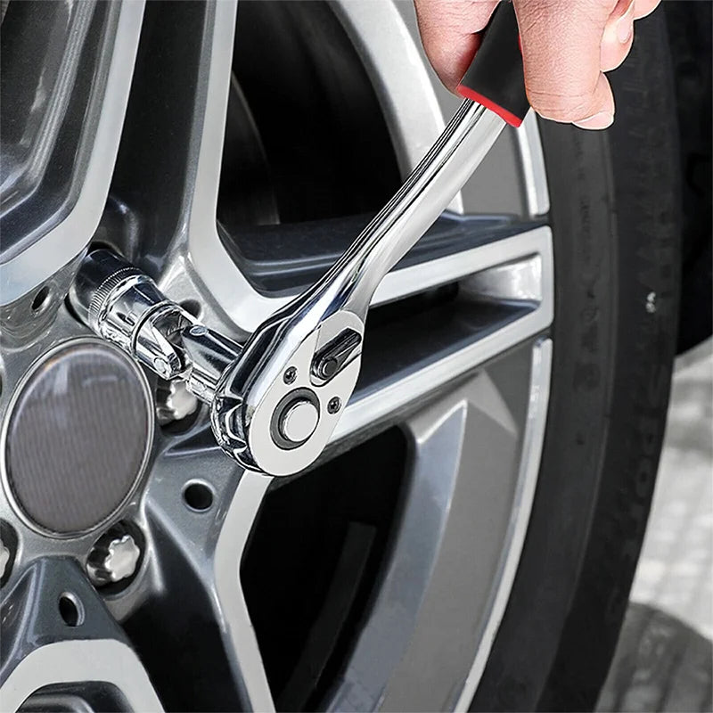 108-teiliges Steckschlüssel Set Auto Reparatur Werkzeug Ratsche & Drehmomentschlüssel Kombination Werkzeugkoffer