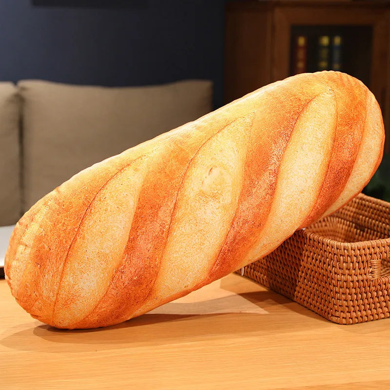 Französisches Baguette Plüschkissen | Weiches Gefülltes Lebensmittel Plüschie | 20-100cm | Partydeko, Schlafbegleiter & Geschenk Kaufschwan® 70cm