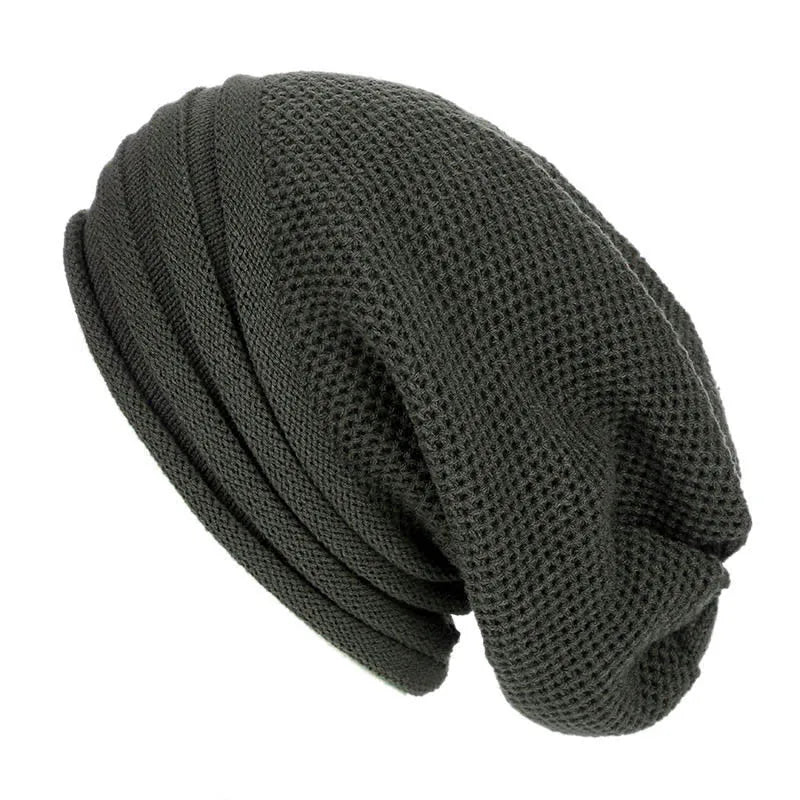 Winter Slouchy Beanie Mütze – Oversize Woll-Strickmütze für Damen & Herren | Warme Baggy Mütze für Ski & Alltag Kaufschwan®