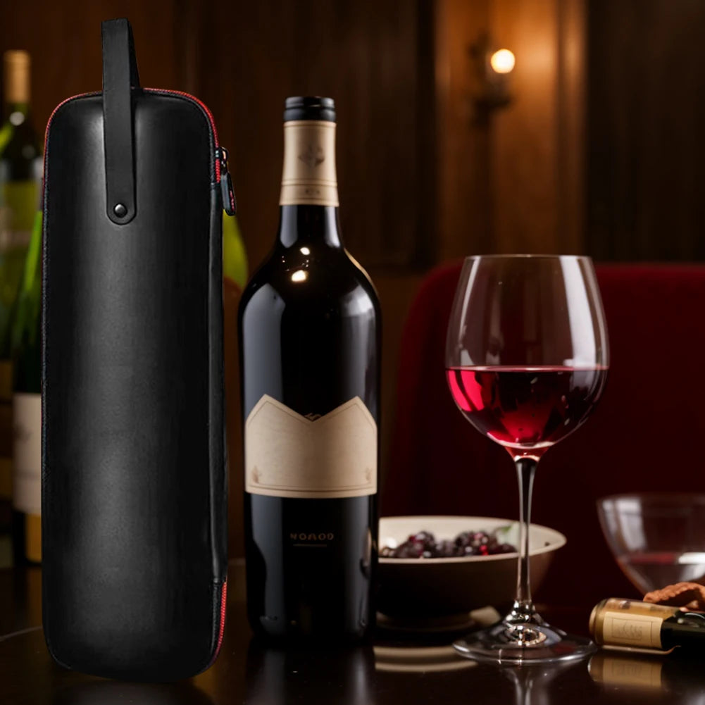 Transporttasche für Weinflaschen – Stoßfeste Wein Geschenkbox | Wasserdichte Isolierte Weinaufbewahrung mit Handgriff für Reisen & Partys Kaufschwan®