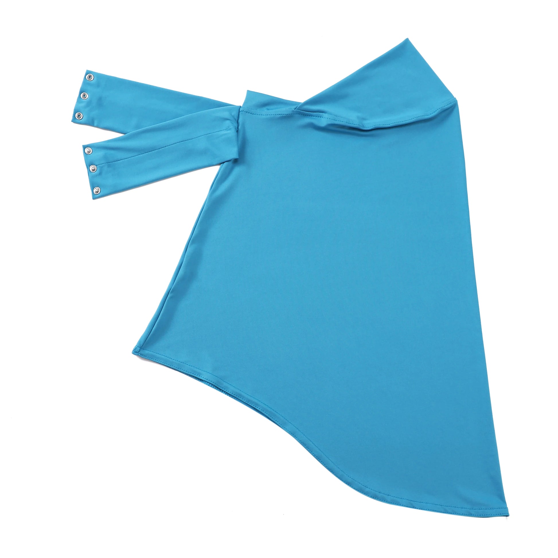 Schnellverschluss Hijab – Premium Jersey Schal mit Bändern & Knöpfen | Vollbedeckende Unterhaube Turban für Muslimische Frauen Kaufschwan® Himmelblau