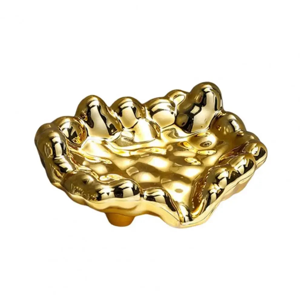Schnellablauf-Seifenschale – Weiß/Gold/Silber Seifenhalter für Waschbecken & Badezimmer, Trocknet Schnell, Dropshipping-geeignet Kaufschwan® Gold