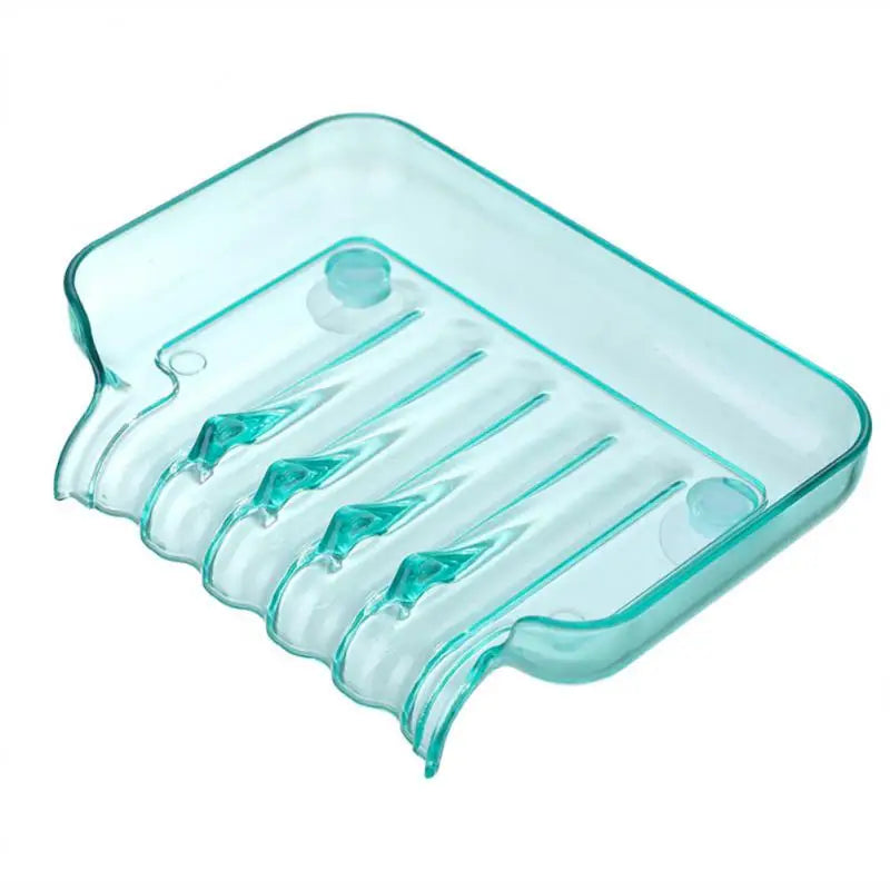 Zhang Ji Bunte Wasserfall-Seifenschale – Kunststoff-Seifenhalter mit Saugnapf für Bad & Küche Kaufschwan® Blau