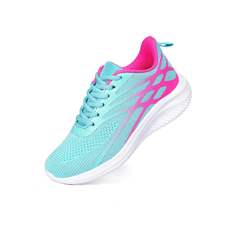 Frühling Damen Laufschuhe – Flying Woven Sneaker | Leichte, Atmungsaktive & Bequeme Sportschuhe für Alltag & Freizeit Kaufschwan®