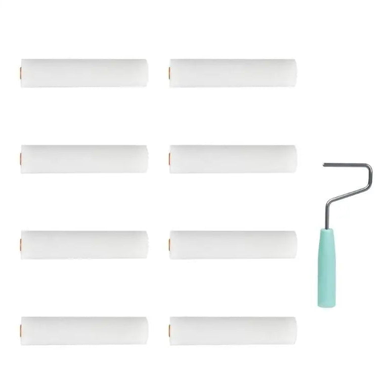 Schaumstoff Farbroller Set für Innenwand Malerarbeiten Kaufschwan® 4inch