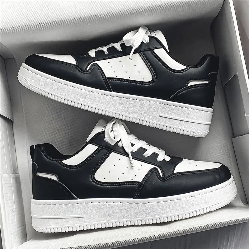 Sommer Herren Sportschuhe – Trendige Campus-Sneaker | Leichte Atmungsaktive Freizeitschuhe für Männer Kaufschwan® Schwarz 39