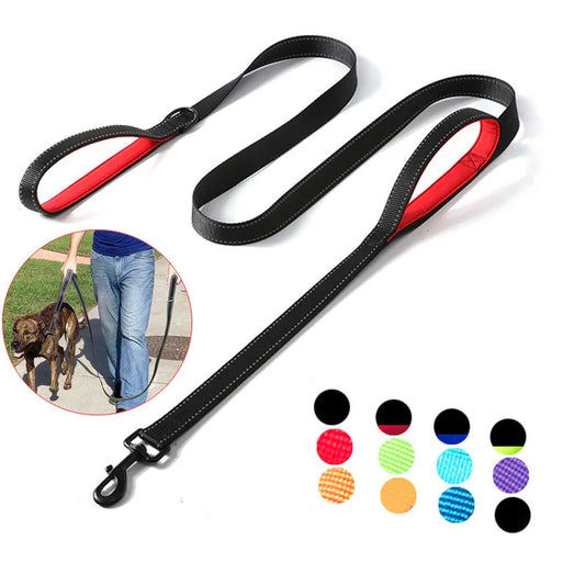 Doppelt Griff Hundeleine Nylon Heavy Duty 1.2/1.5/1.8m Trainingsleine Kontrollleine für Hunde Katzen Kaufschwan®