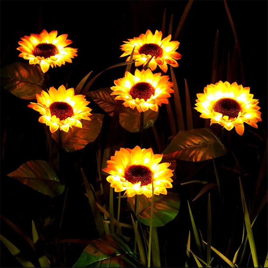 Kreative Solar-Sonnenblumen-Leuchte – 20LED Wasserdichte Außenlampe für Garten, Hof & Wegbeleuchtung Kaufschwan®