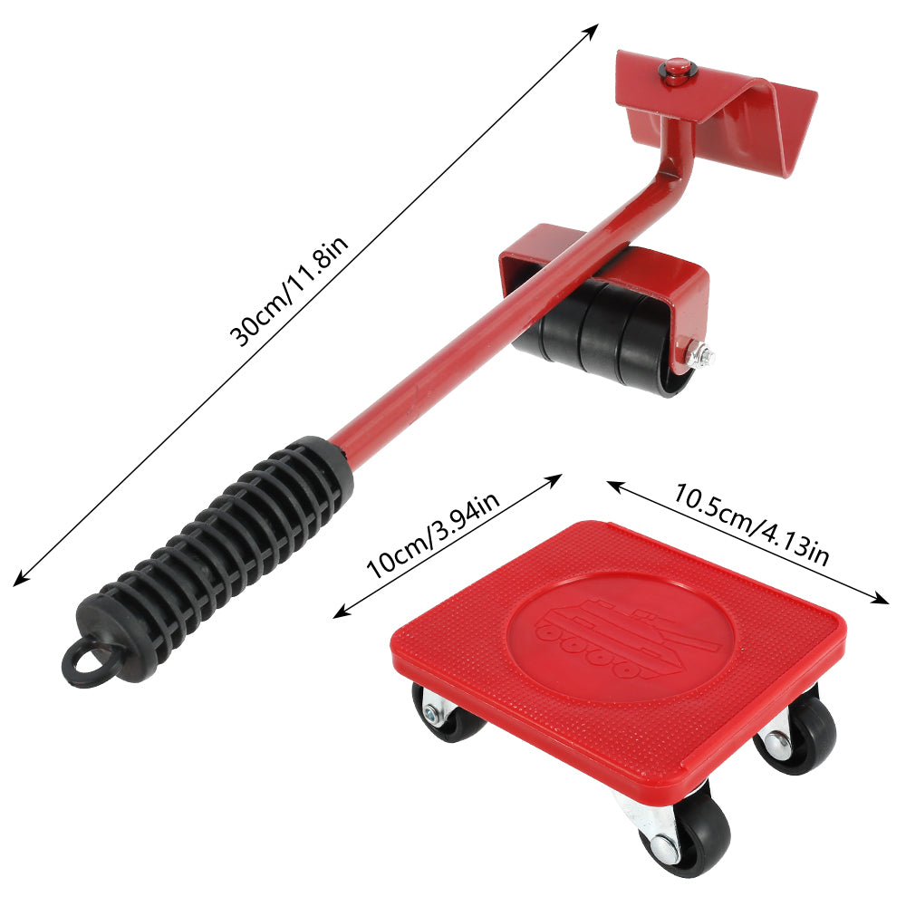 Möbeltransport-Set mit 360° Drehbaren Rollen – Möbelheber mit Universalrollen zum Bewegen Schwerer Gegenstände Kaufschwan®
