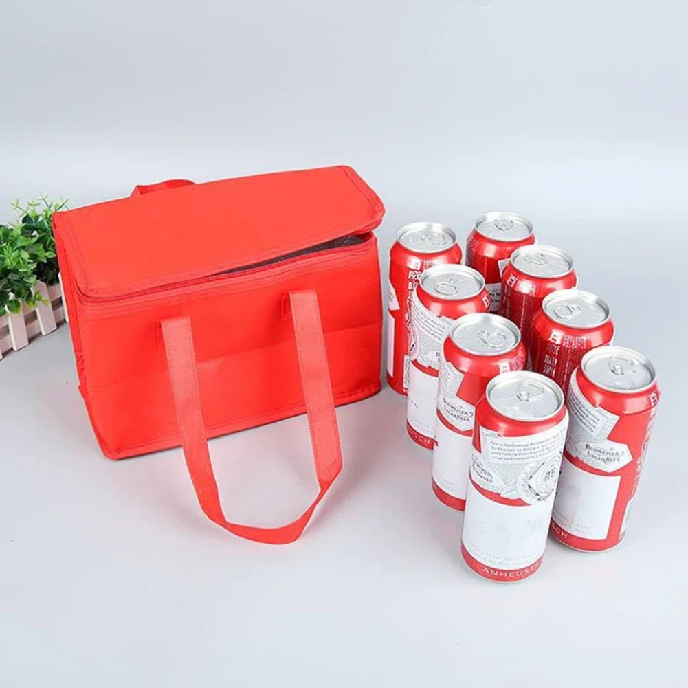 Tragbare Lunch- & Picknicktasche – Isolierte Thermo Food & Drink Bag | Kühltasche für Bier, Strand, Reisen & Roadtrips Kaufschwan®