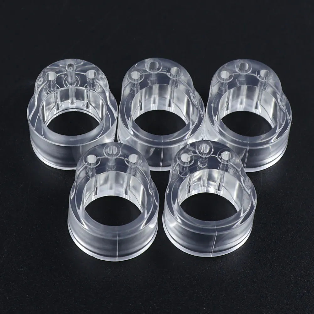 5er Set Transparente Türstopper – Stoßdämpfendes Tür- & Wandschutz Pad | Anti-Kollisions Puffer Ring für Möbel & Türklinken Kaufschwan® A - 5 STÜCK