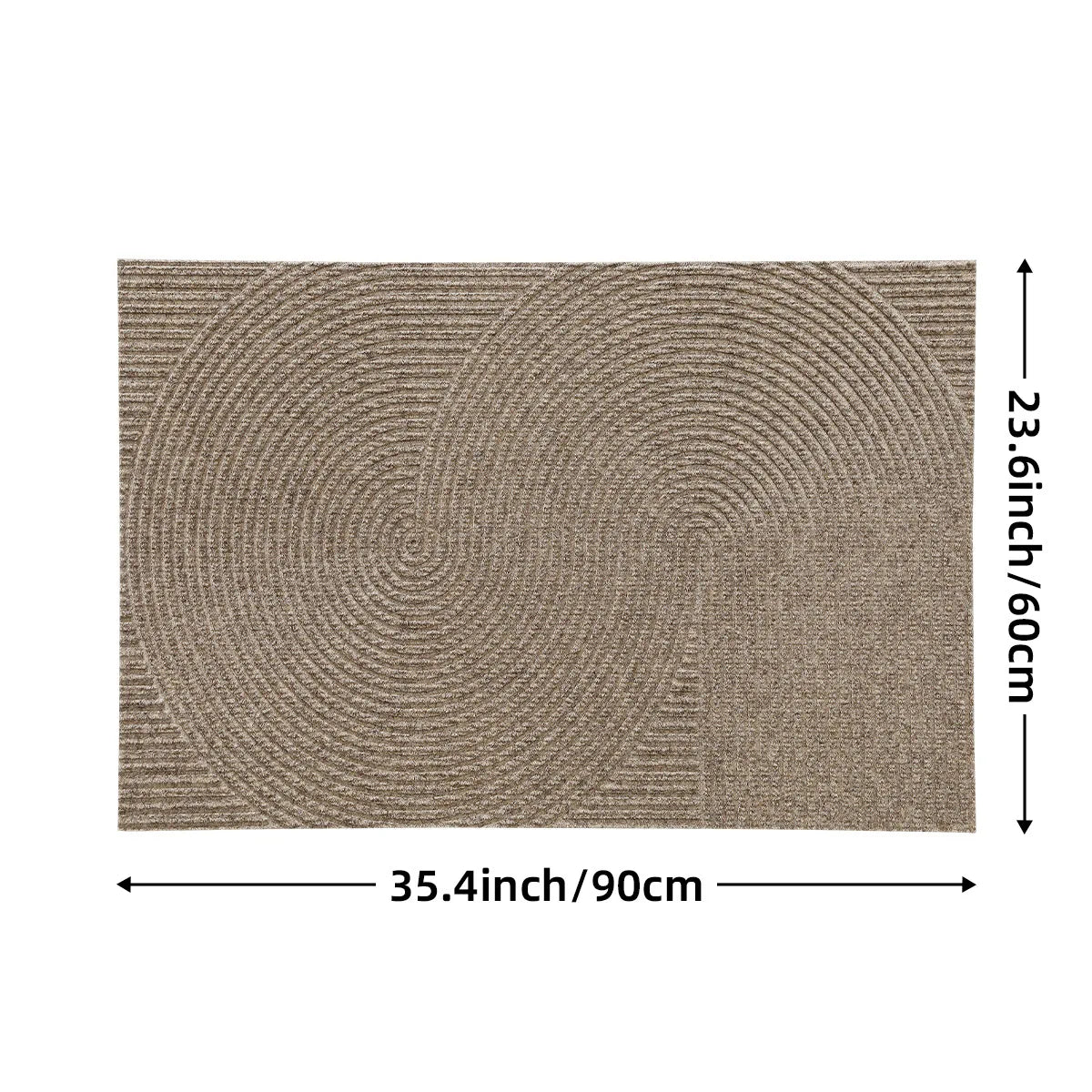3D Rillen Outdoor Fußmatte – TPR Rutschfest, Staubdicht & Verschleißfestes Polyester für Veranda und Hauseingang Kaufschwan®