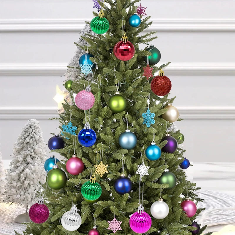 36 Stück Weihnachtskugeln Set – Rot & Gold | Christbaumkugeln Deko für Zuhause, Weihnachten & Neujahr 2026