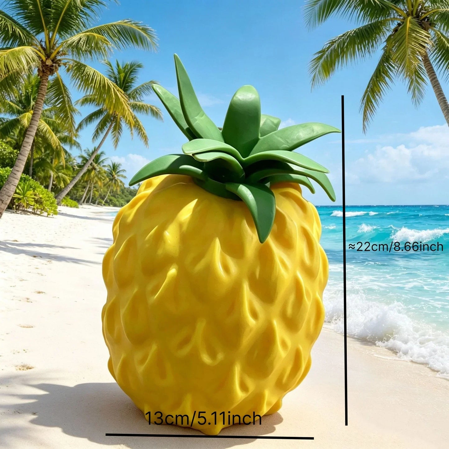 Jumbo Ananas-Squishy-Stressball – Weiches Slow-Rising Knautsch-, Fidget- & Sensorikspielzeug zum Stressabbau, Schreibtisch-Accessoire & Partygeschenk Kaufschwan®