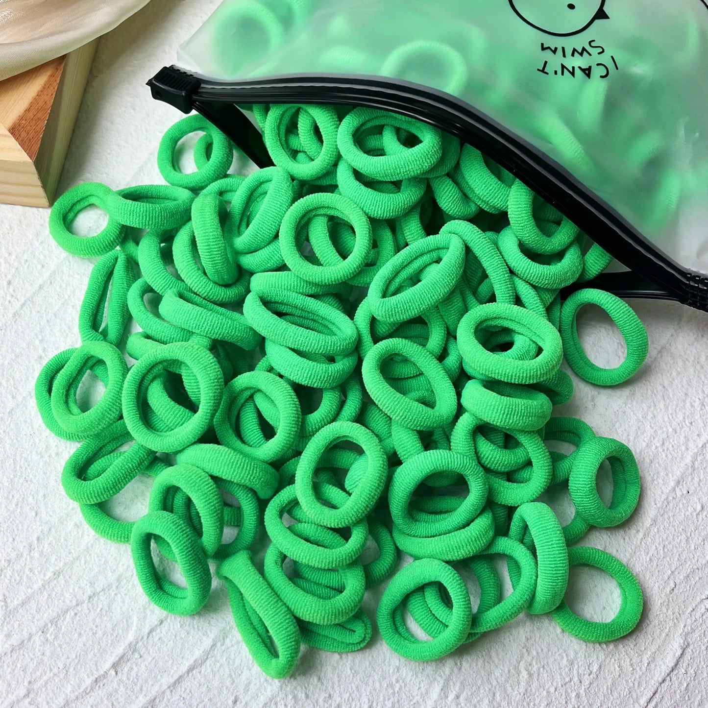 20/50 Stück Elastische Haargummis für Kinder | Bunte Süße Scrunchies & Haargummis für Mädchen & Babys | Weiche Haar-Accessoires