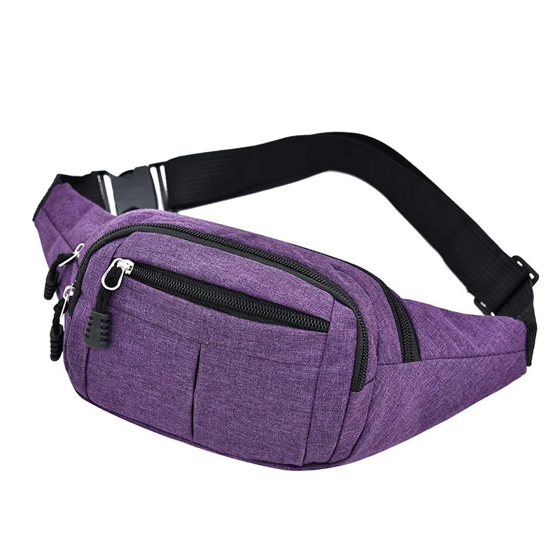Unisex Hüft- und Bauchtasche – Banana Bum Bag | Modische Gürteltasche, Crossbody Brusttasche & Reise Fanny Pack für Damen und Herren Kaufschwan® Lila B