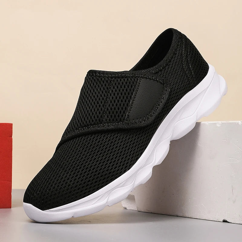Unisex Weitgeschnittene Sneaker – Atmungsaktive Mesh Freizeitschuhe | Bequeme Flache Schuhe für Damen & Herren Kaufschwan®