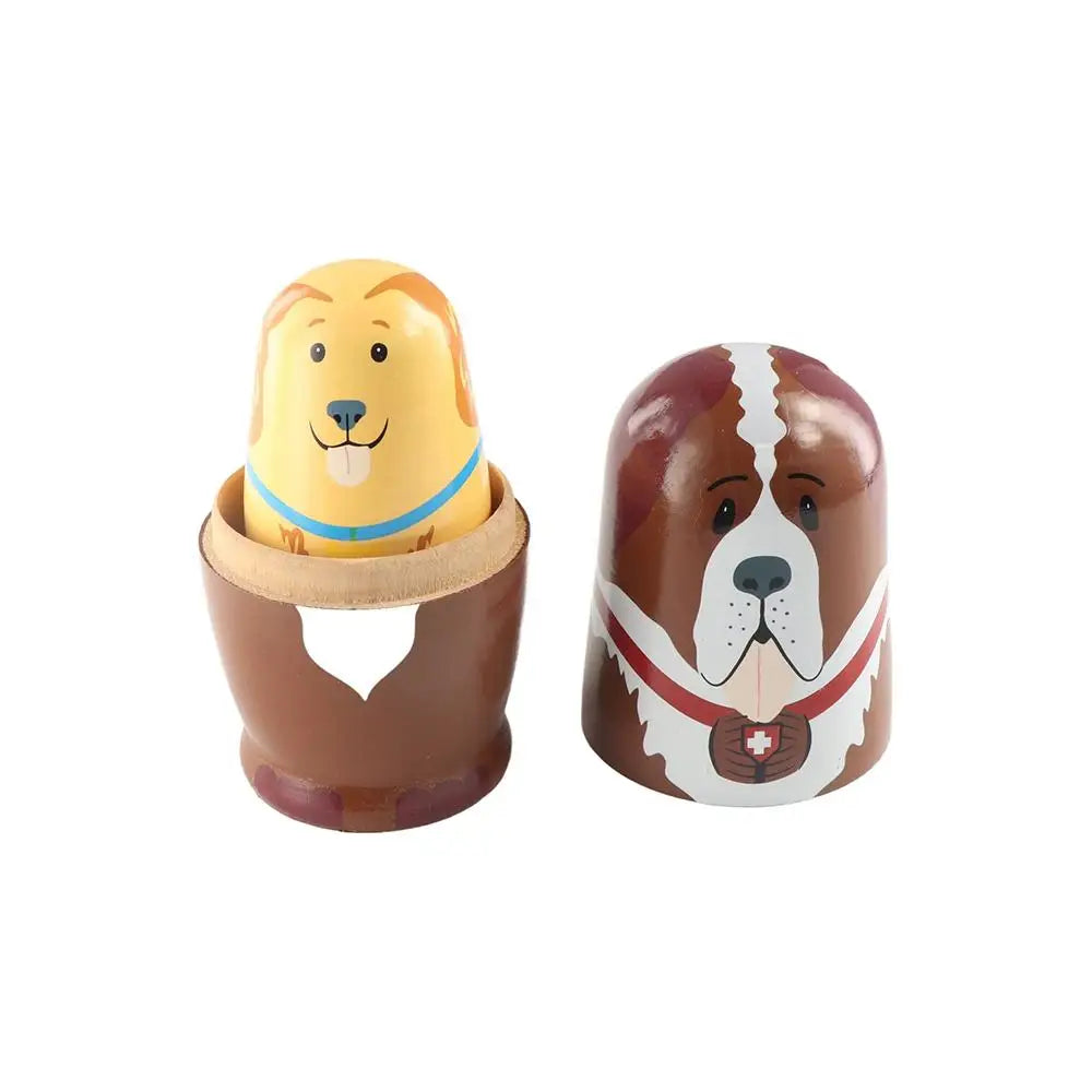 Holz-Matrjoschka – Russische Nestpuppen Set | Dekoration & Spielzeug Geschenk für Kinder