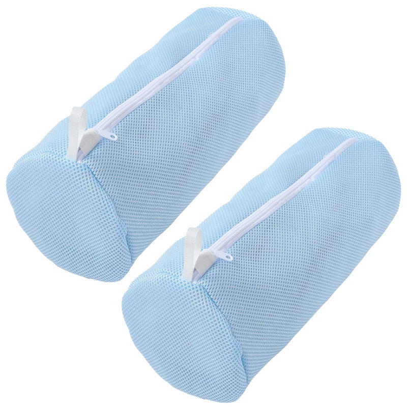 Schuh-Wäschenetz für Waschmaschine – Honigwaben-Mesh Waschbeutel mit Reißverschluss | Schuhreinigungsbeutel für Sneaker & Laufschuhe (39×18cm)