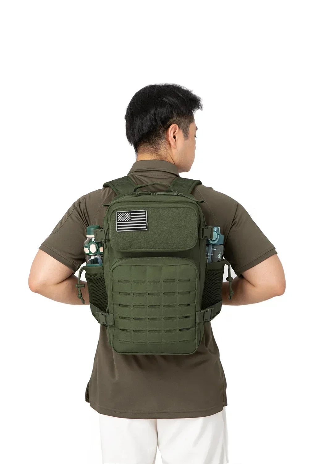 25L Rucksack | Outdoor Survival, Wandern & Fitness | Rucksack für Damen & Herren mit Doppel-Flaschenhalter Kaufschwan®
