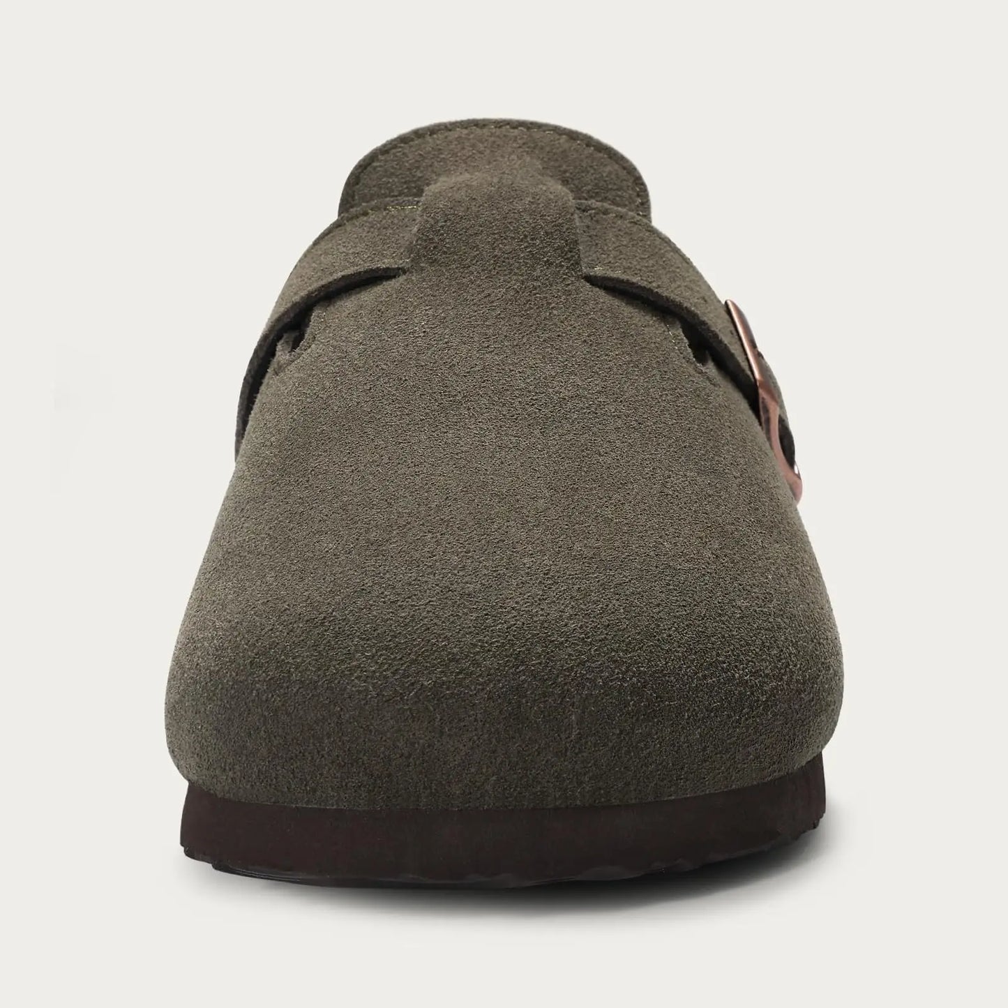Klassische Winter-Pantoffeln | Unisex Fell-Suede Clogs | Kuschelige Hausschuhe mit Verstellbarer Schnalle & Kork-Fußbett Kaufschwan®