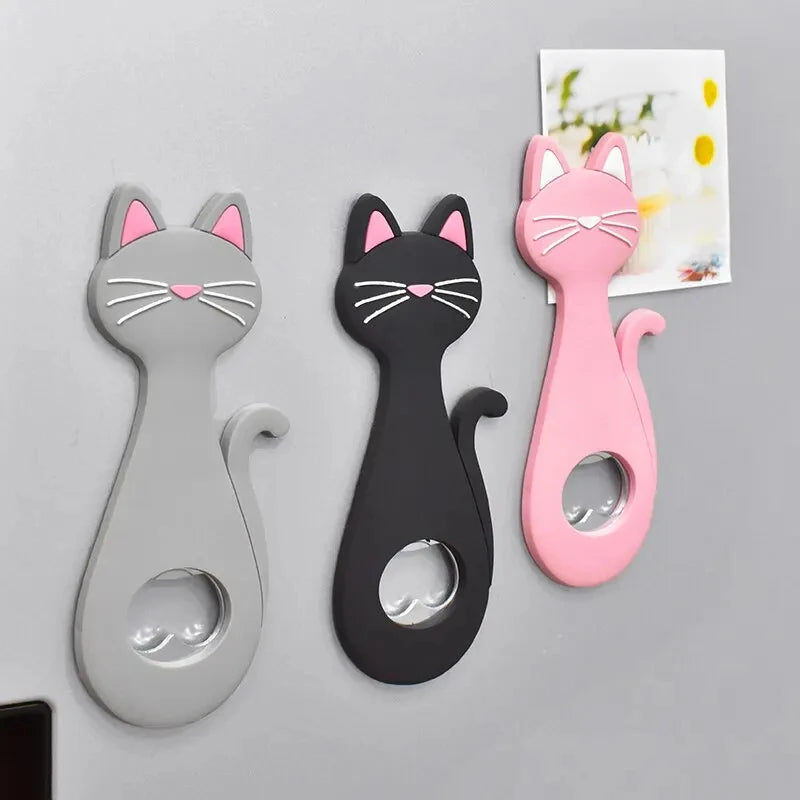 Süßer Katzen Flaschenöffner Magnet – Kühlschrank Dekoration Geschenk Kaufschwan®