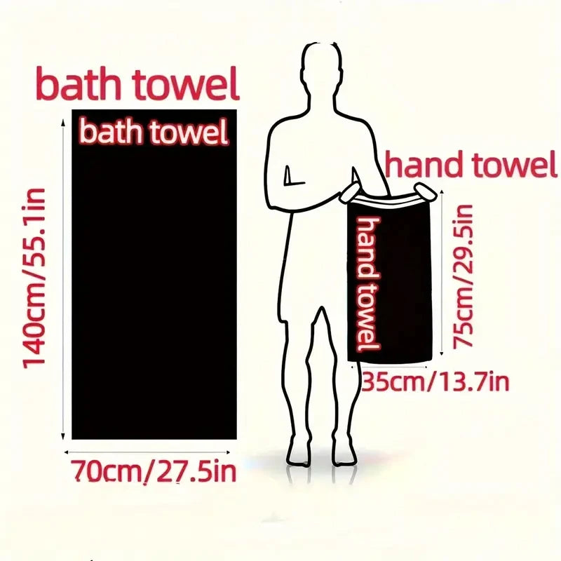 6-teiliges Coral Fleece Handtuch Set – 3 Badetücher & 3 Waschlappen | Weich, Saugfähig & Komfortabel für Dusche, Fitness & Hotel Kaufschwan®