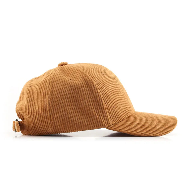 Corduroy Baseballkappe | Damen & Herren Baumwolle Einfarbige Sonnenkappe | Herbst Warm Hip Hop Snapback Anglerhut Kaufschwan®