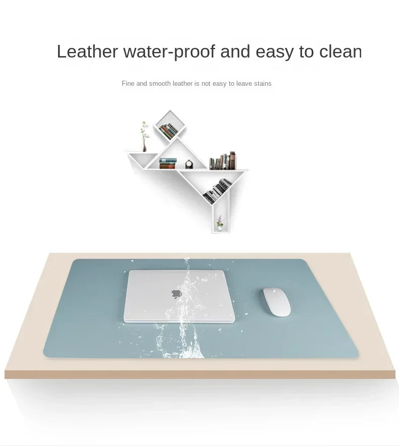 PU Leder Schreibtischunterlage – Groß 60x30cm Wasserdichtes Mousepad | Tastaturmatte & Gaming Mauspad Kaufschwan®
